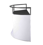 JMAZ JZ5010 Command Booth Event Facade Booth with Adjustable Scrims - Black and White by JMAZ