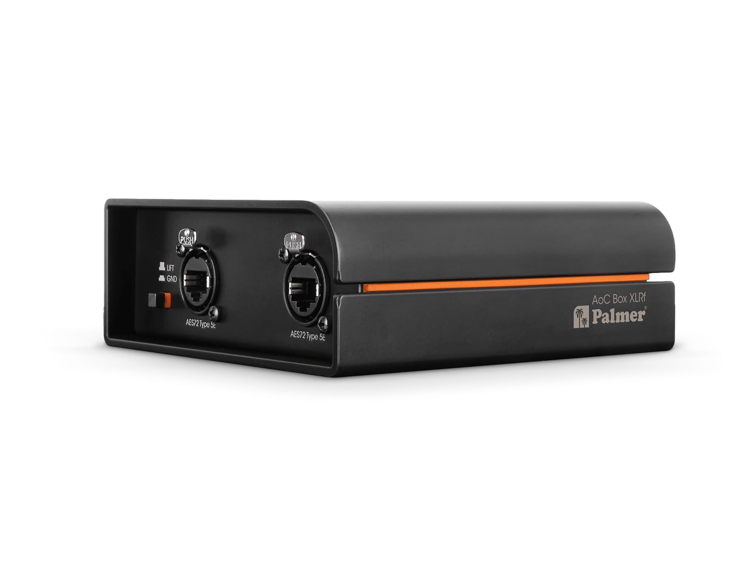 Palmer AoC Box XLRf Audio Over Cat Box from etherCON to 4 x XLR Female by Palmer