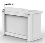 B-Stock Scratch & Dent: ProX XF-HUMPTERB3 WH, Humpter B3 Quick Folding DJ Controller Turntable CD-J Facade Table Workstation - White by ProX Cases
