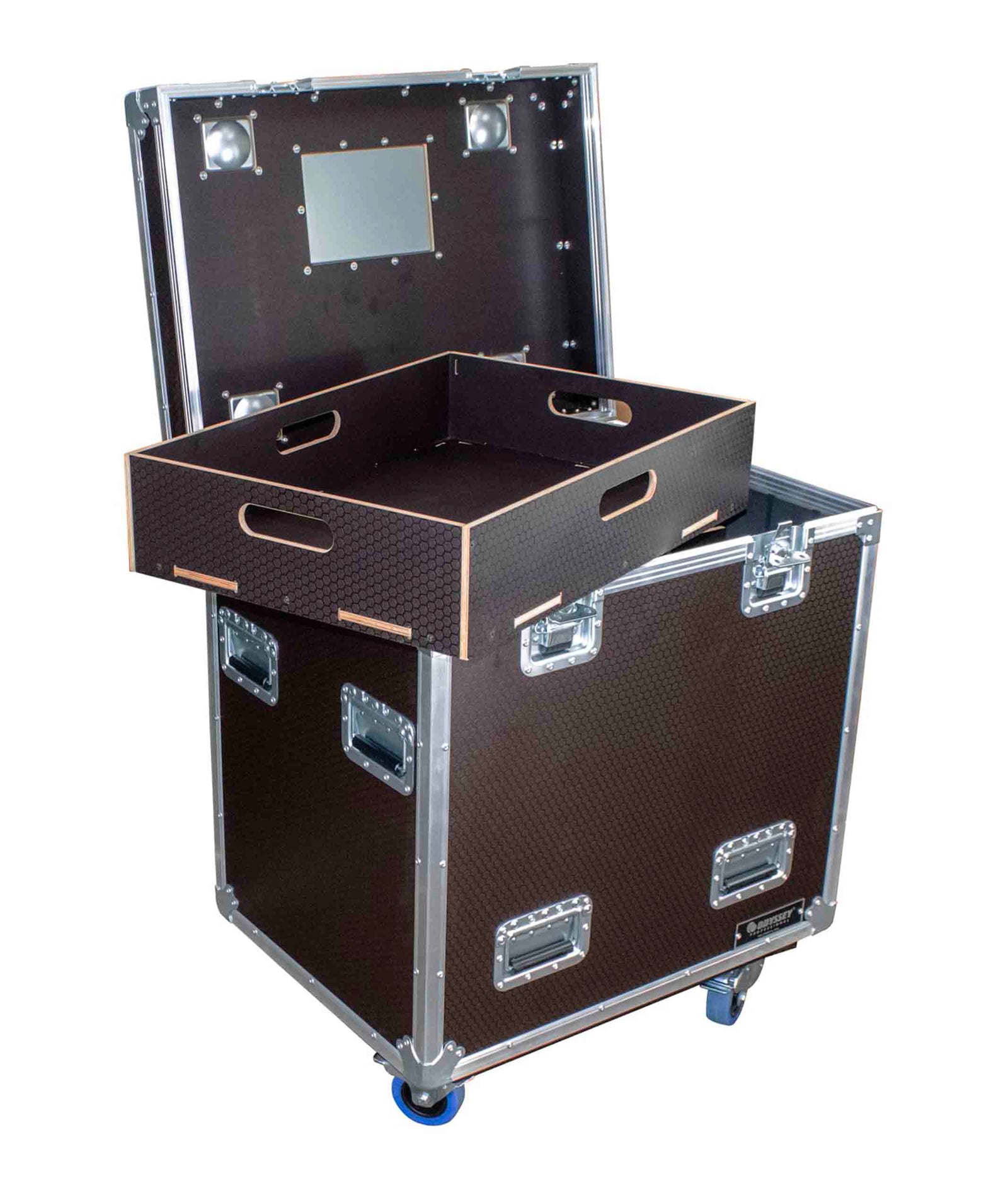 Odyssey OPT302230WBRN, Professional Brown Hex Board Utility Tour Trunk Case with Caster Wheels by Odyssey