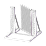 ProX XT-CSB4FT-DOOR 4FT Heavy-Duty Aluminum Ventilated Crowd Barrier Door and Base by ProX Cases