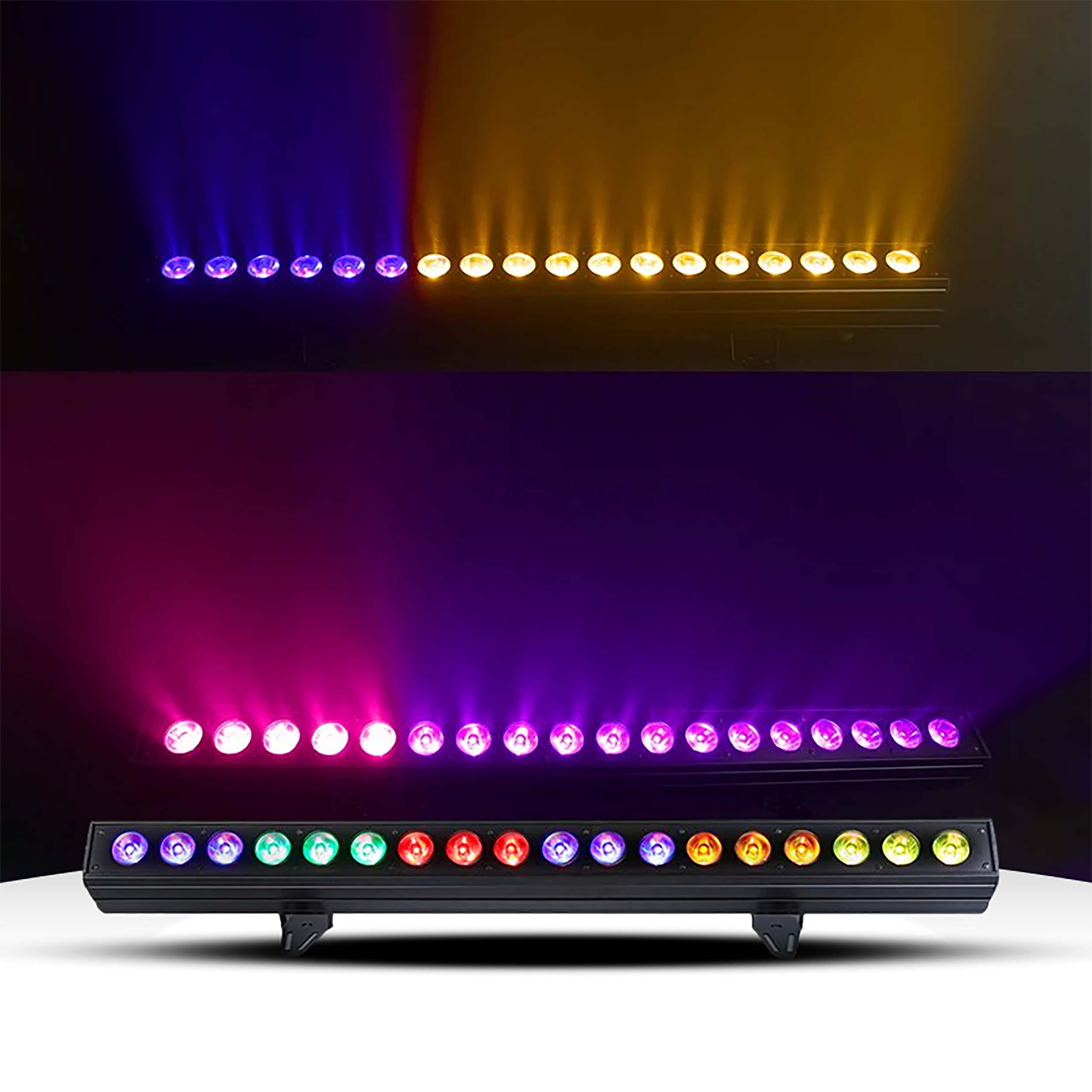 Bauer Atomic 18x10W RGBWA-UV LED with Motorized Zoom LED Pixel Bar