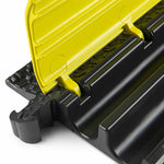 Defender 86100, 2 Channels Medium Duty Cable Protector - Black/Yellow by Defender