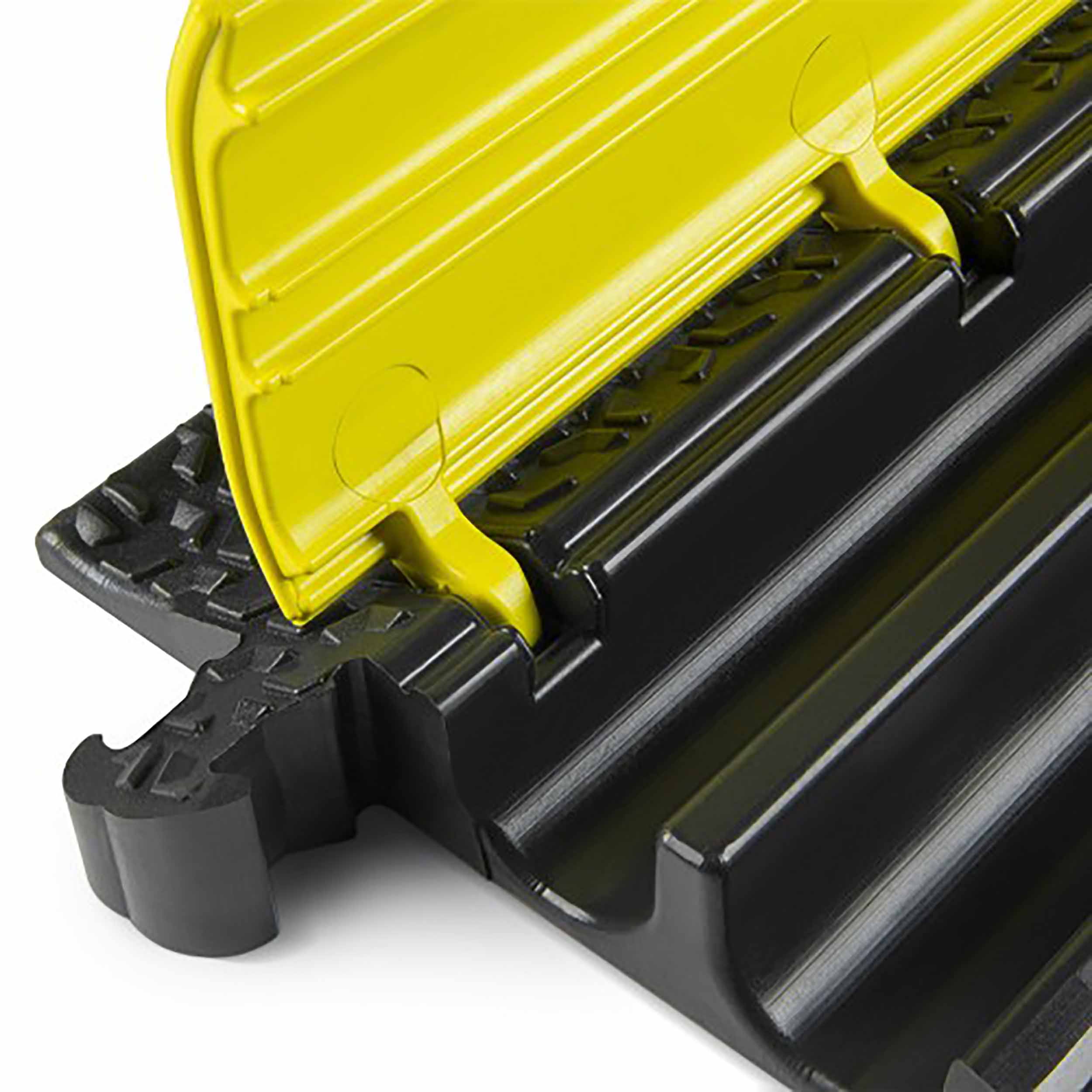 Defender 86100, 2 Channels Medium Duty Cable Protector - Black/Yellow by Defender