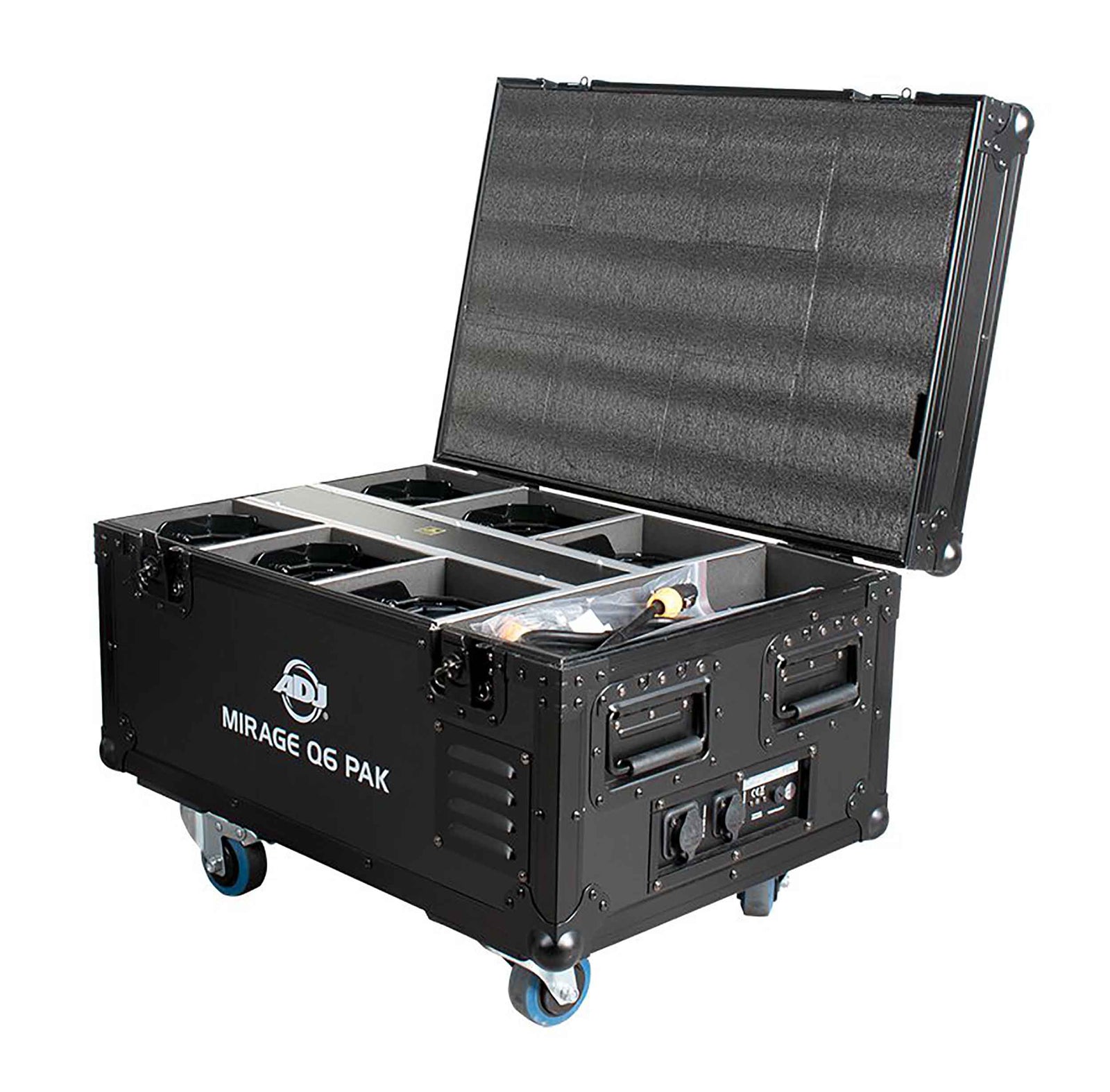 ADJ Mirage Q6 Pak Black, All-in-One Battery-Powered Event Up Lighting System by ADJ