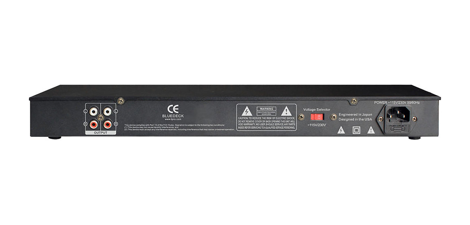Technical Pro BLUEDECK2 Rack-Mountable Bluetooth Audio Receiver by Technical Pro