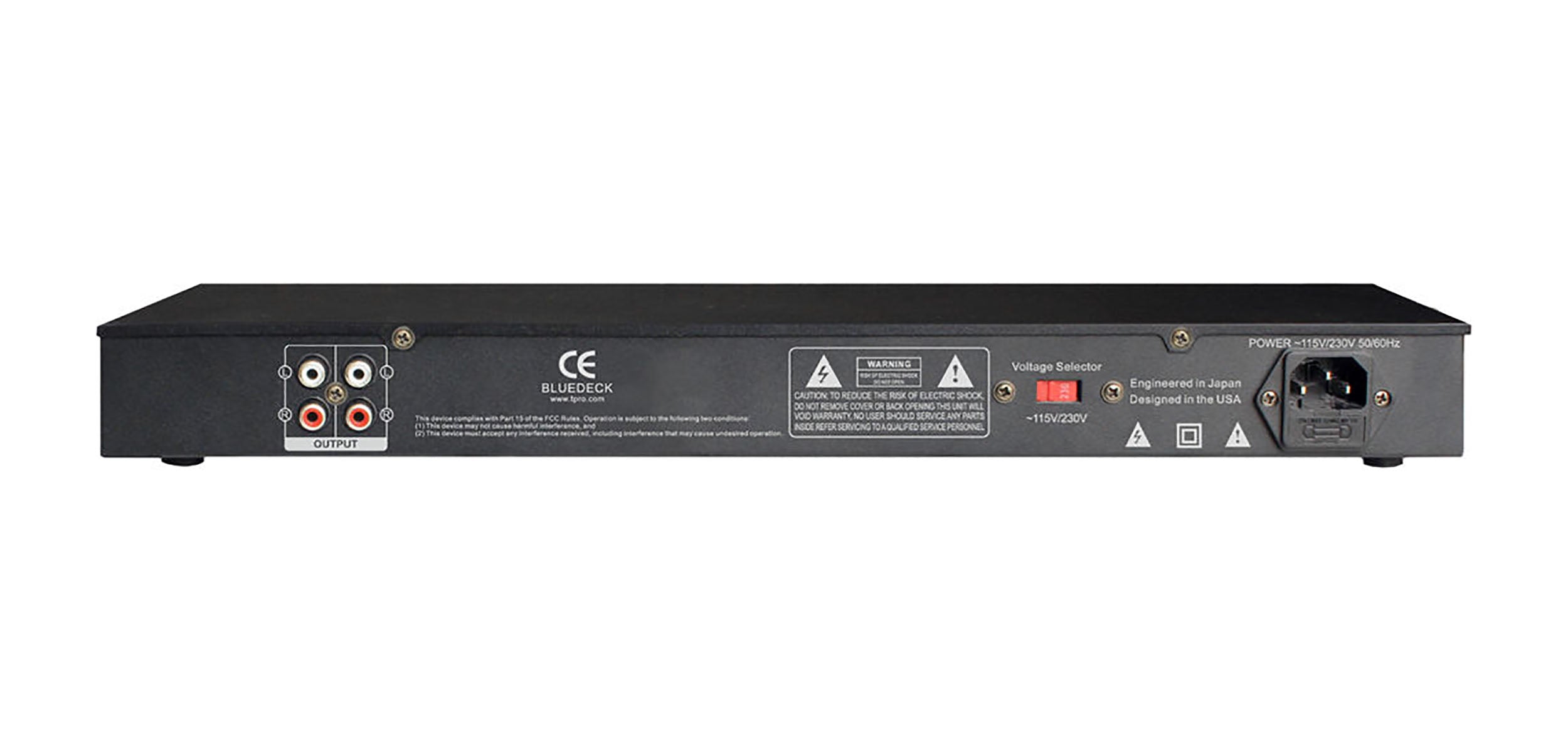 Technical Pro BLUEDECK2 Rack-Mountable Bluetooth Audio Receiver by Technical Pro