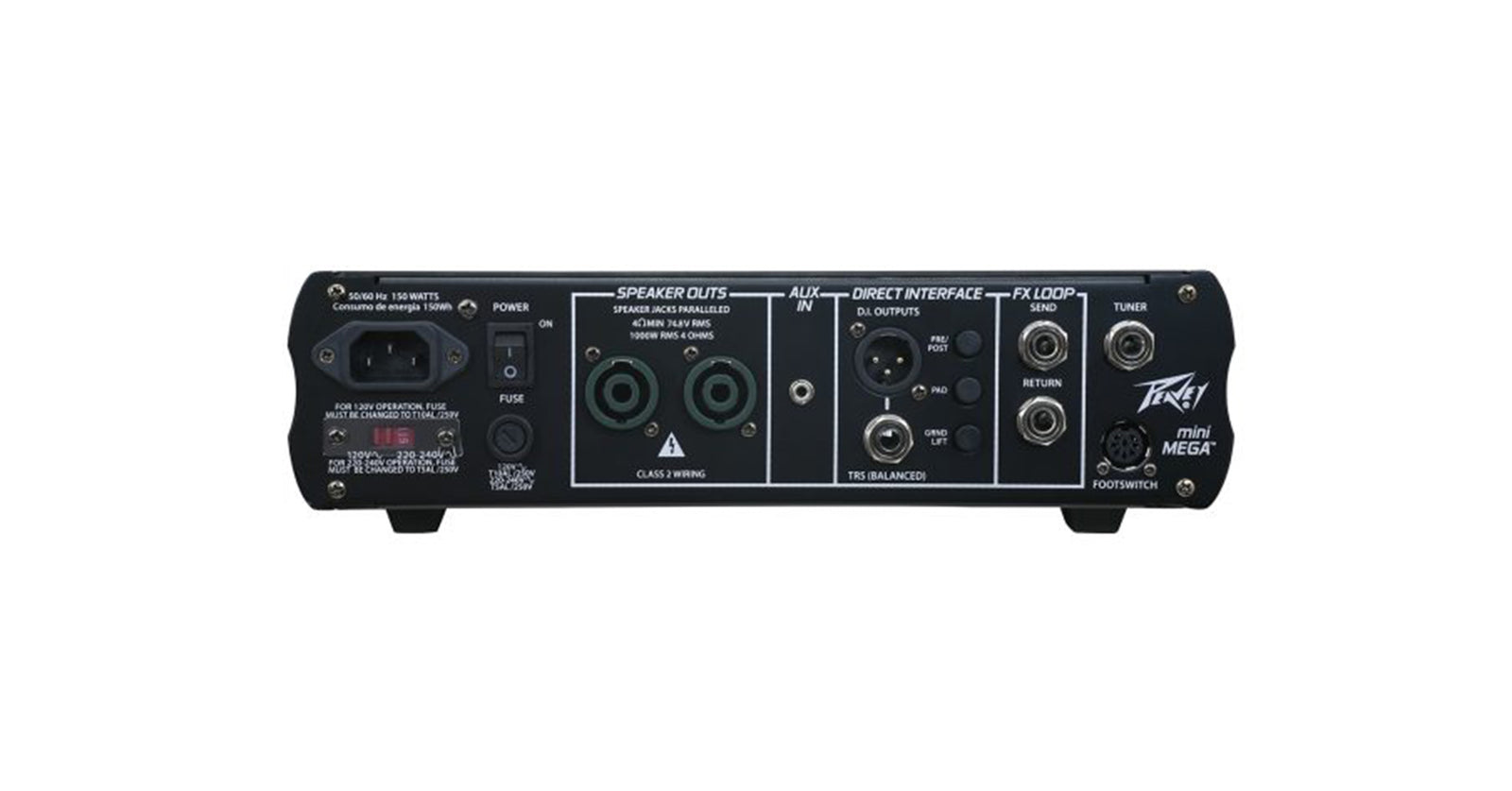 Peavey MiniMEGA 1000, Mini Bass Amplifier Head by Peavey