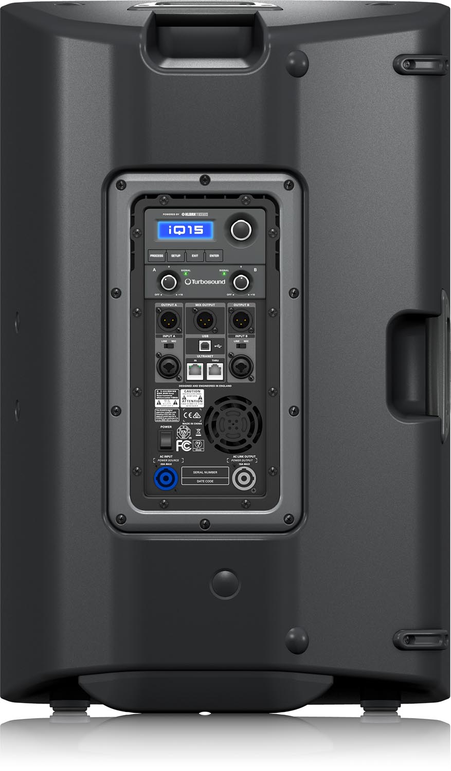B-Stock: Turbosound iQ15, 2500-Watt 2 Way 15 Inches Powered Loudspeaker With Klark Teknik DSP Technology by Turbosound