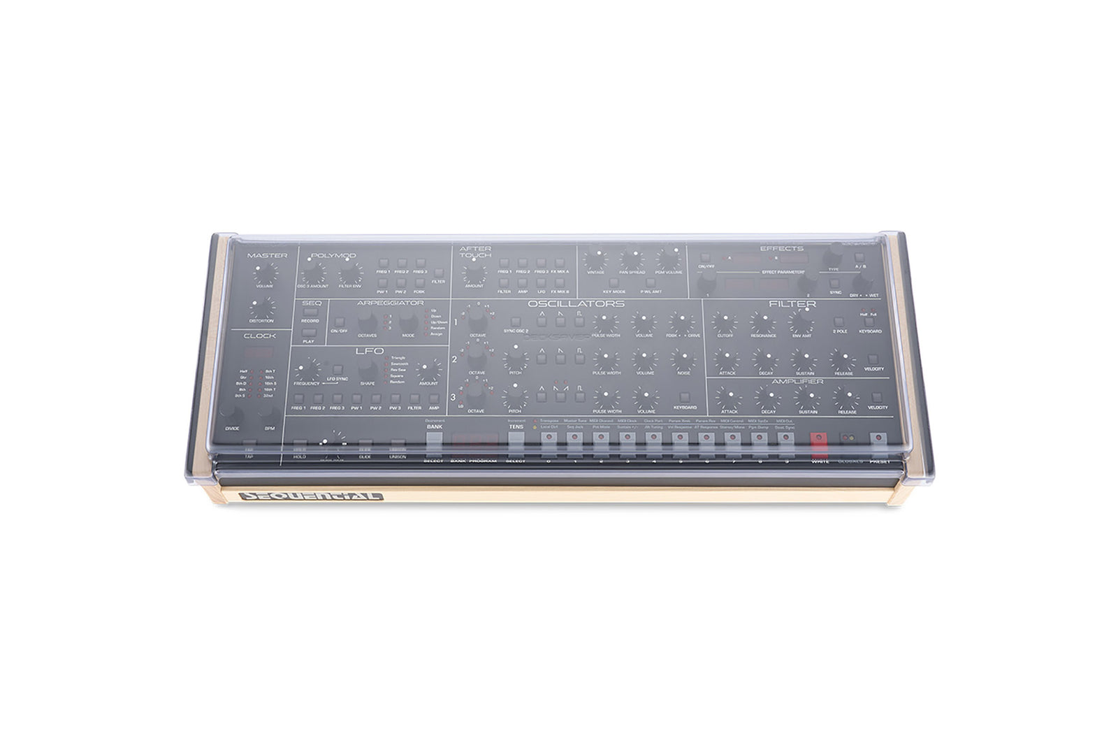 Decksaver DS-PC-TRIGON6DESKTOP, Protection Cover for Trigon-6 Synthesizer by Decksaver
