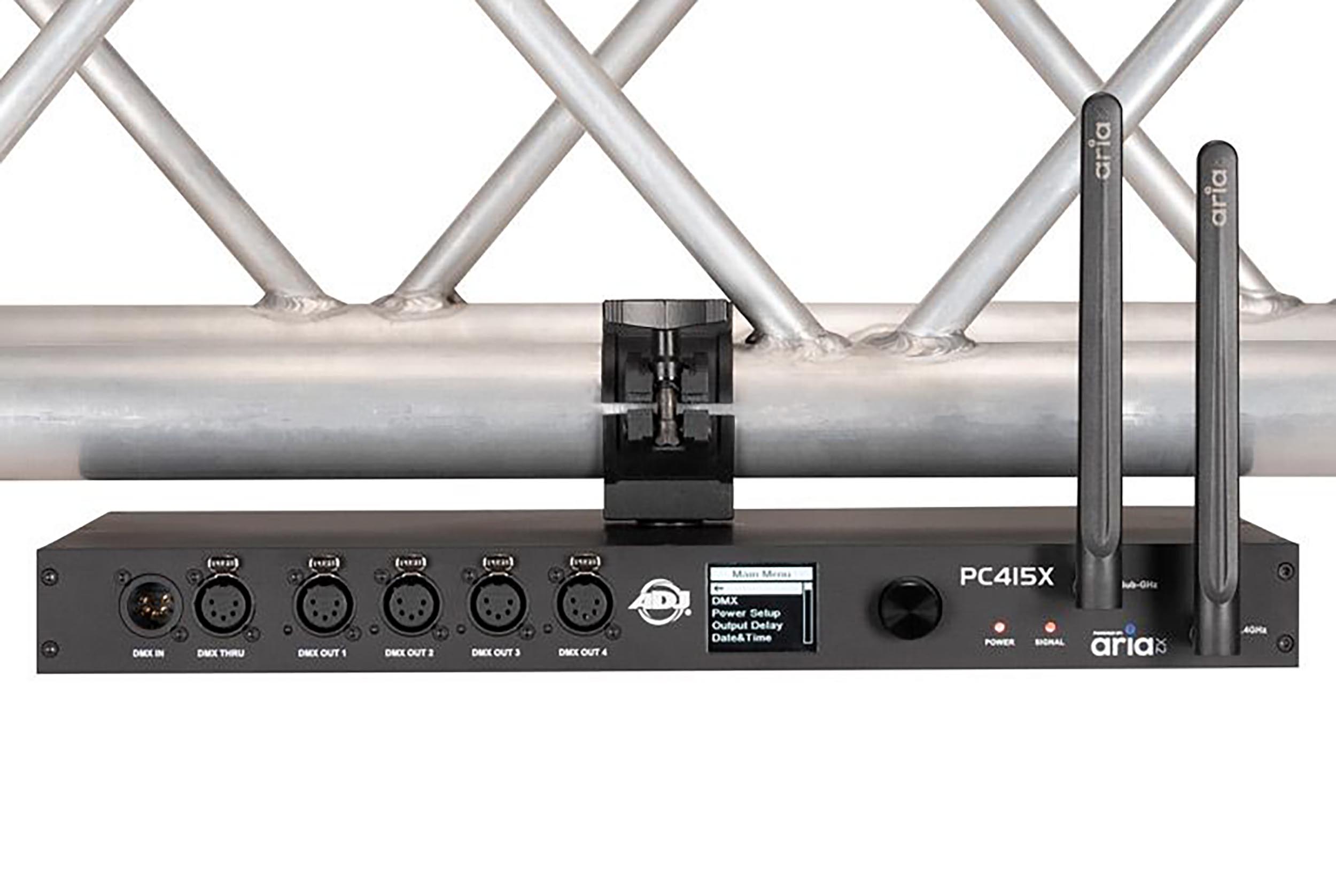 ADJ Lighting PC415X, 4-Port Wireless DMX/RDM Splitter with 512 Channels and 5-Pin XLR Outputs - Black by ADJ