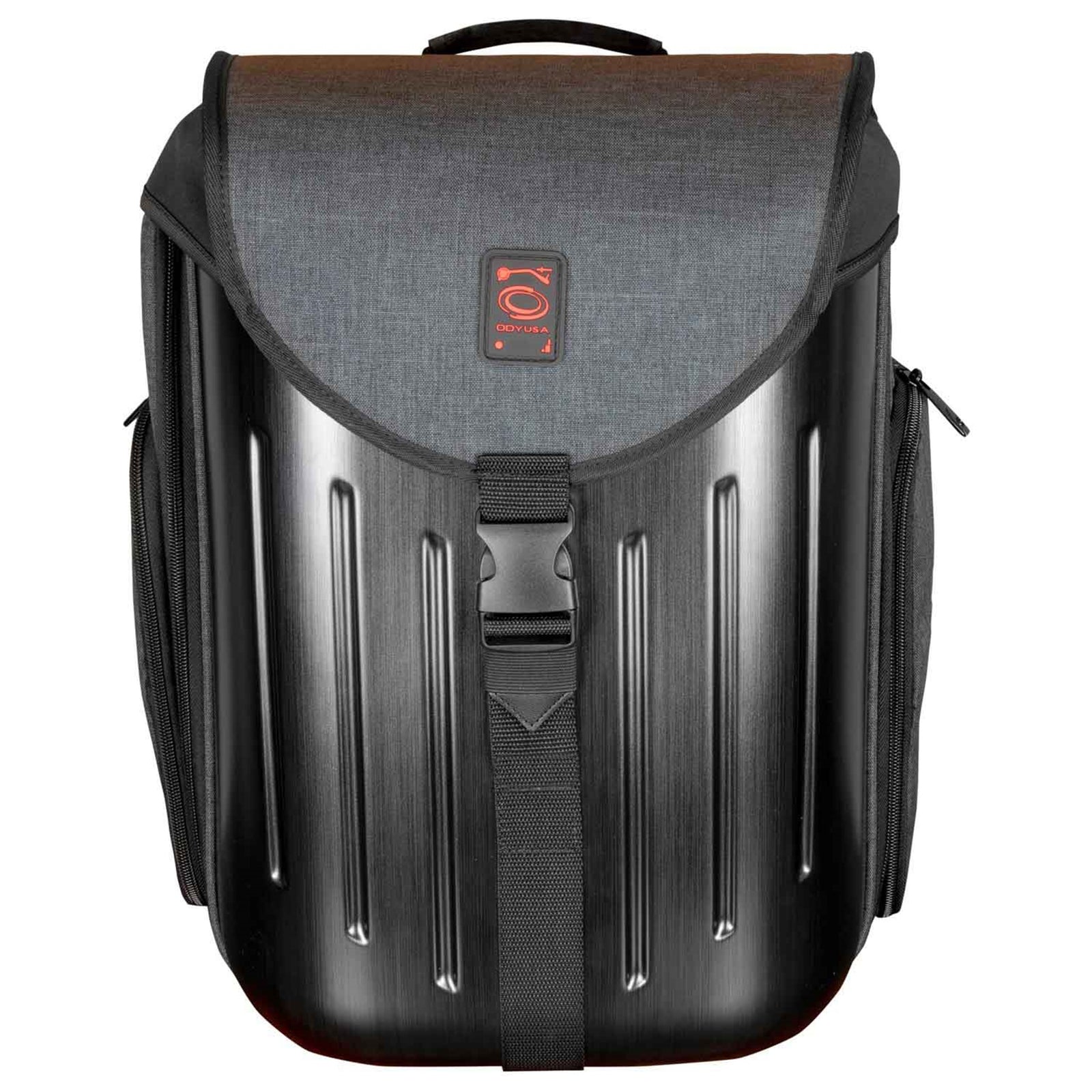 Odyssey BHS12BPCHA Charcoal Black Hard Shell DJ Backpack by Odyssey