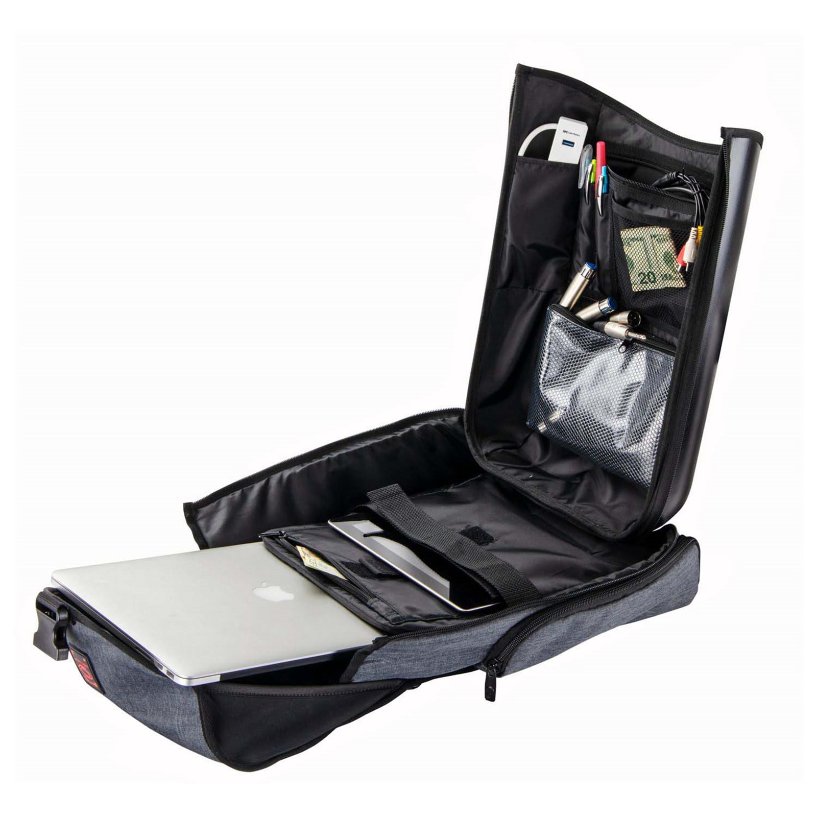 Odyssey BHS12BPCHA Charcoal Black Hard Shell DJ Backpack by Odyssey