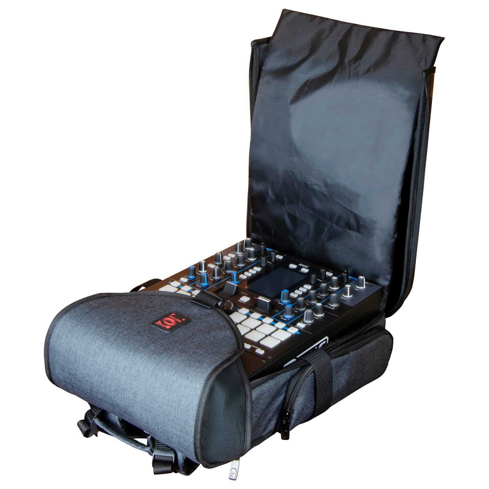 Odyssey BHS12BPCHA Charcoal Black Hard Shell DJ Backpack by Odyssey