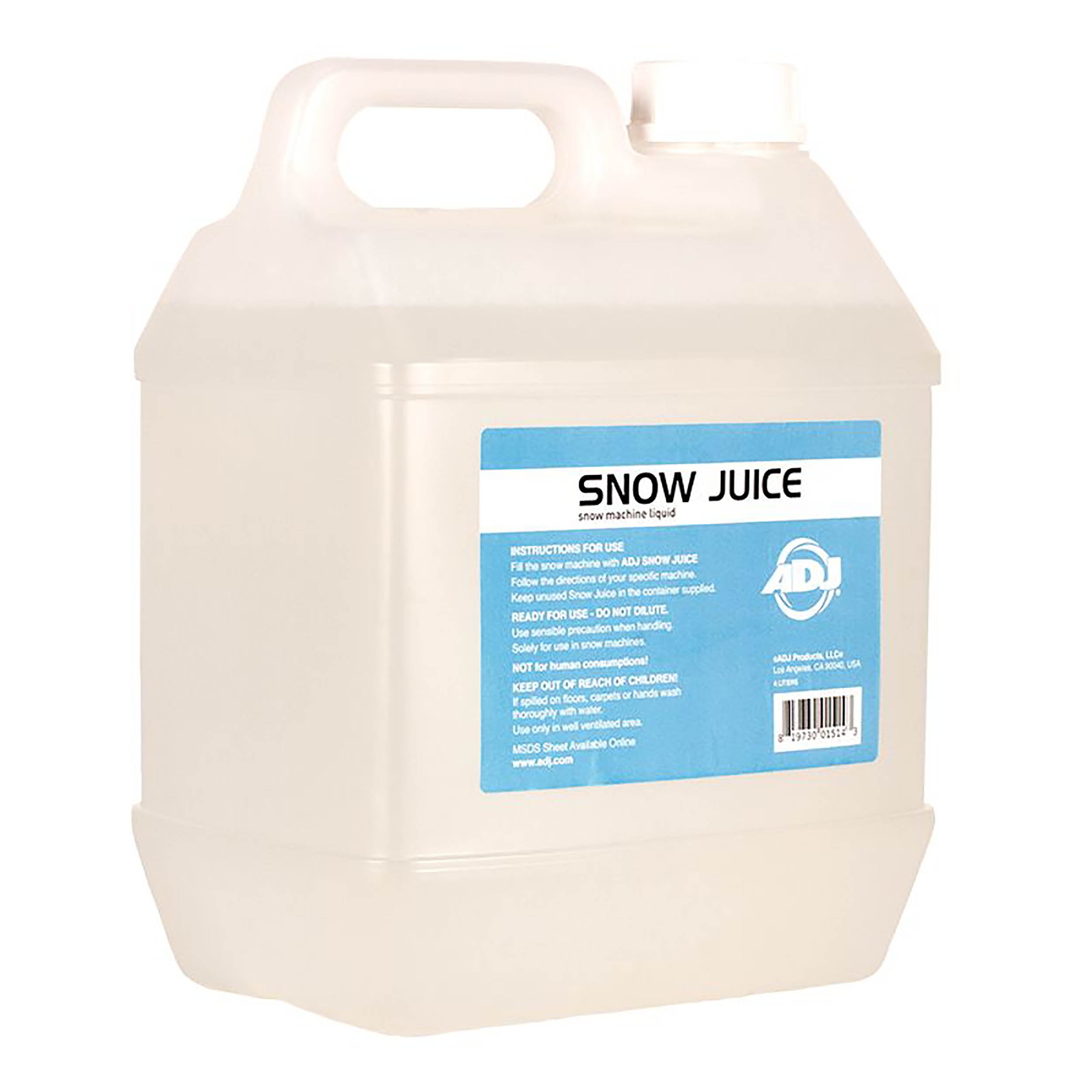 ADJ SNOW GAL, Water Based Snow Fluid - 1 Gallon by ADJ