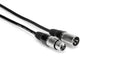 Hosa DMX-320, Câble XLR mâle 3 broches vers XLR femelle 3 broches - 6 mètres