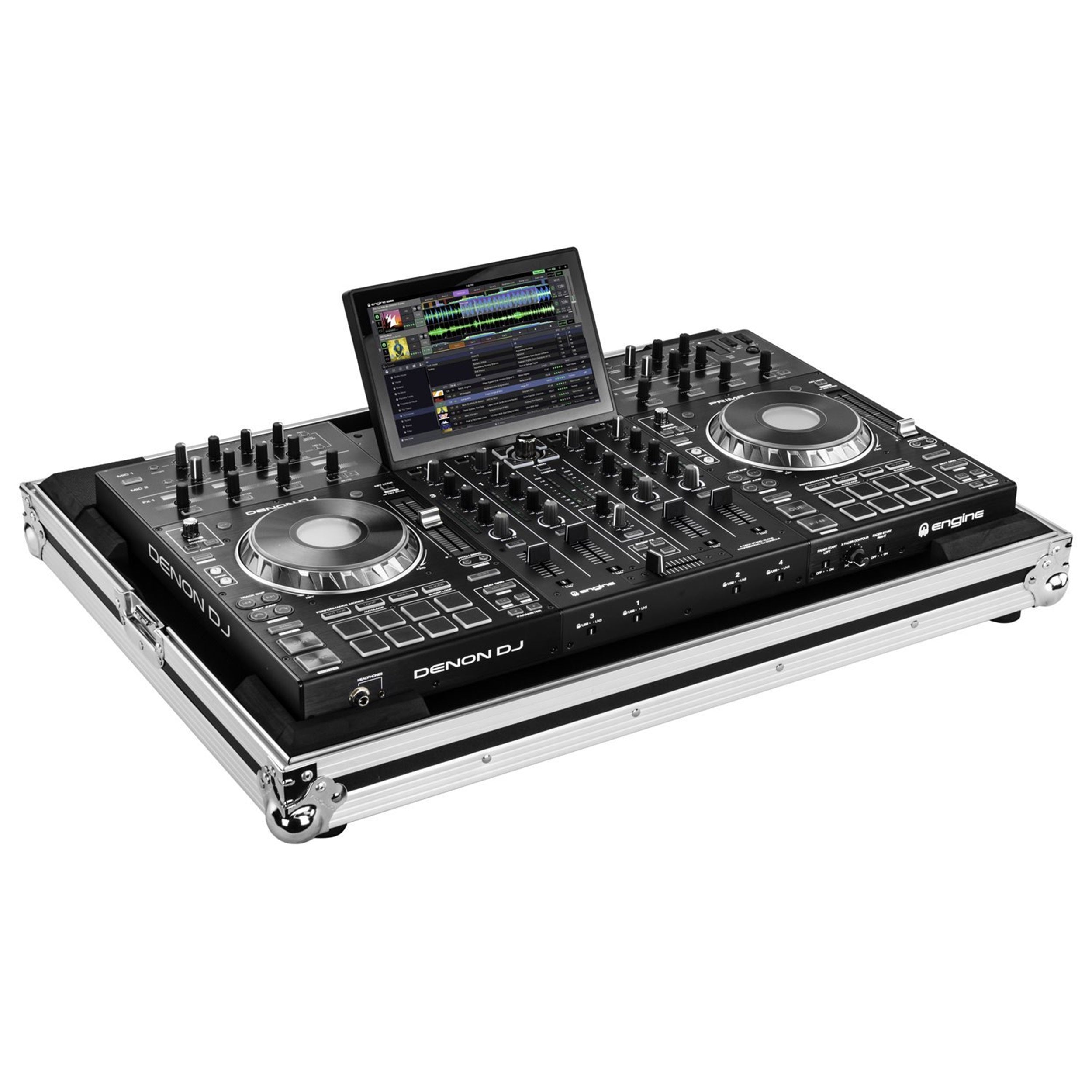 Odyssey FZDNPRIME4 Low Profile Flight Case for Denon Prime 4 Standalone DJ System by Odyssey