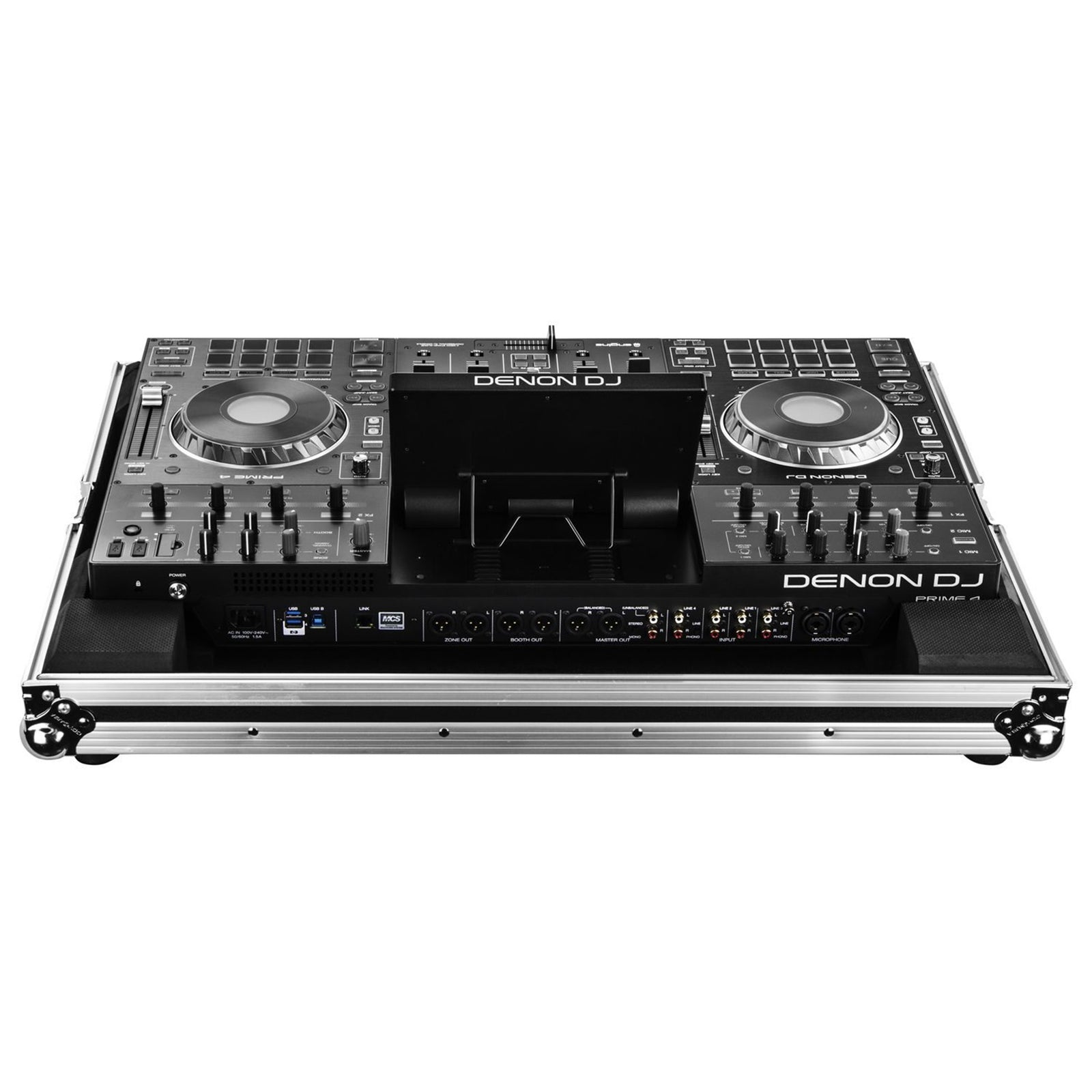 Odyssey FZDNPRIME4 Low Profile Flight Case for Denon Prime 4 Standalone DJ System by Odyssey