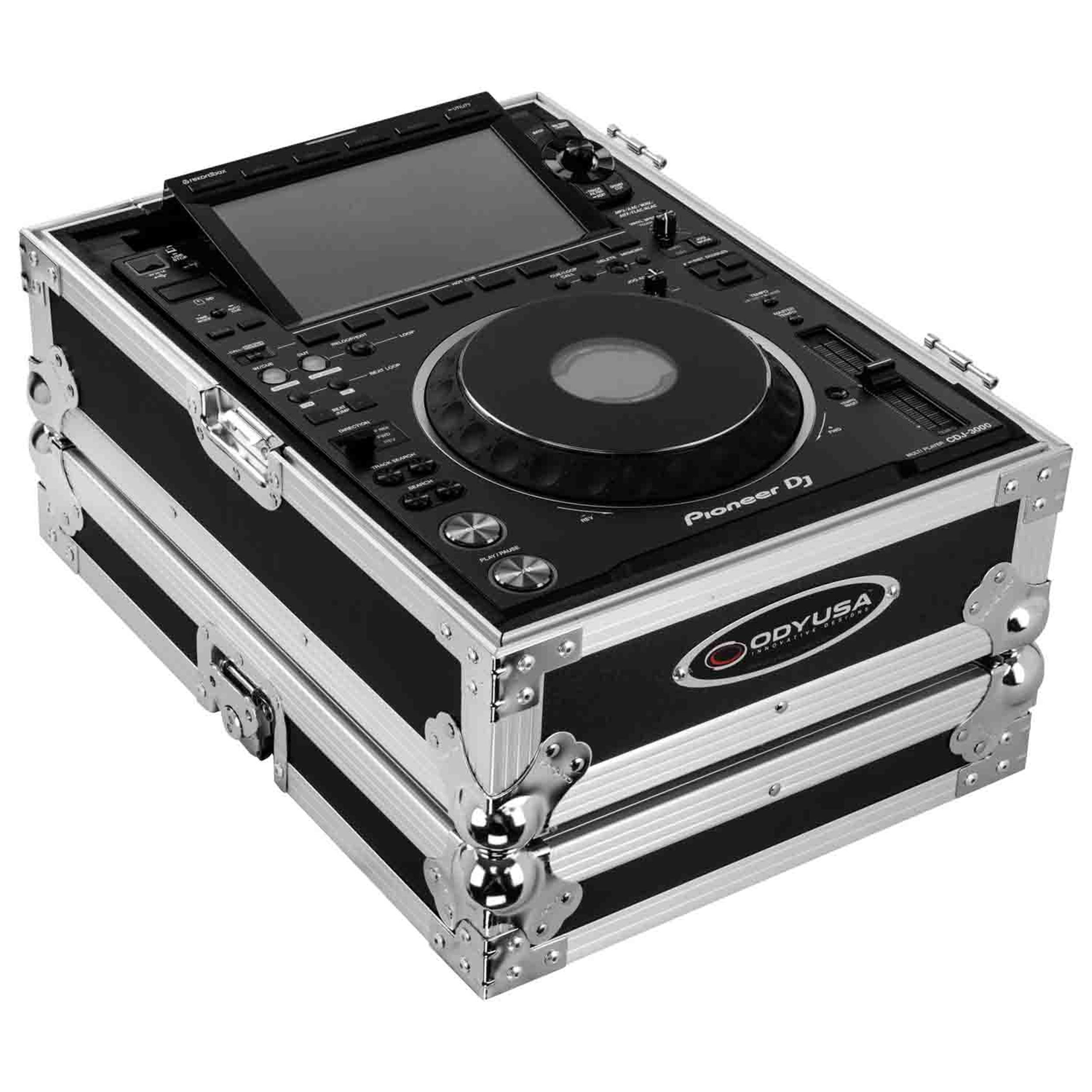 Odyssey FZ3000 DJ Flight Case for Pioneer CDJ3000 with Removable Back Panel by Odyssey