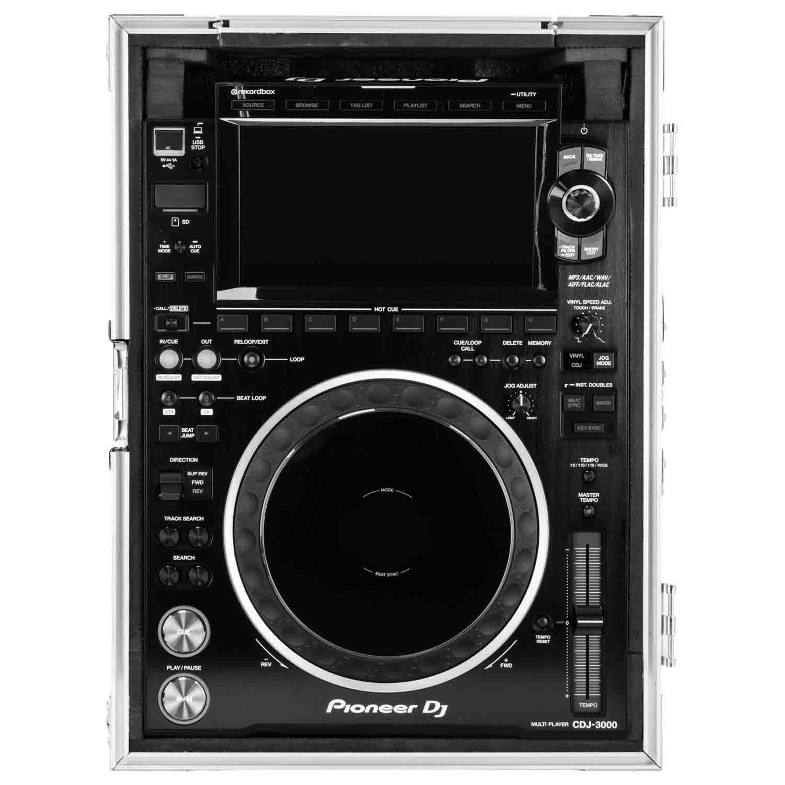 Odyssey FZ3000 DJ Flight Case for Pioneer CDJ3000 with Removable Back Panel by Odyssey