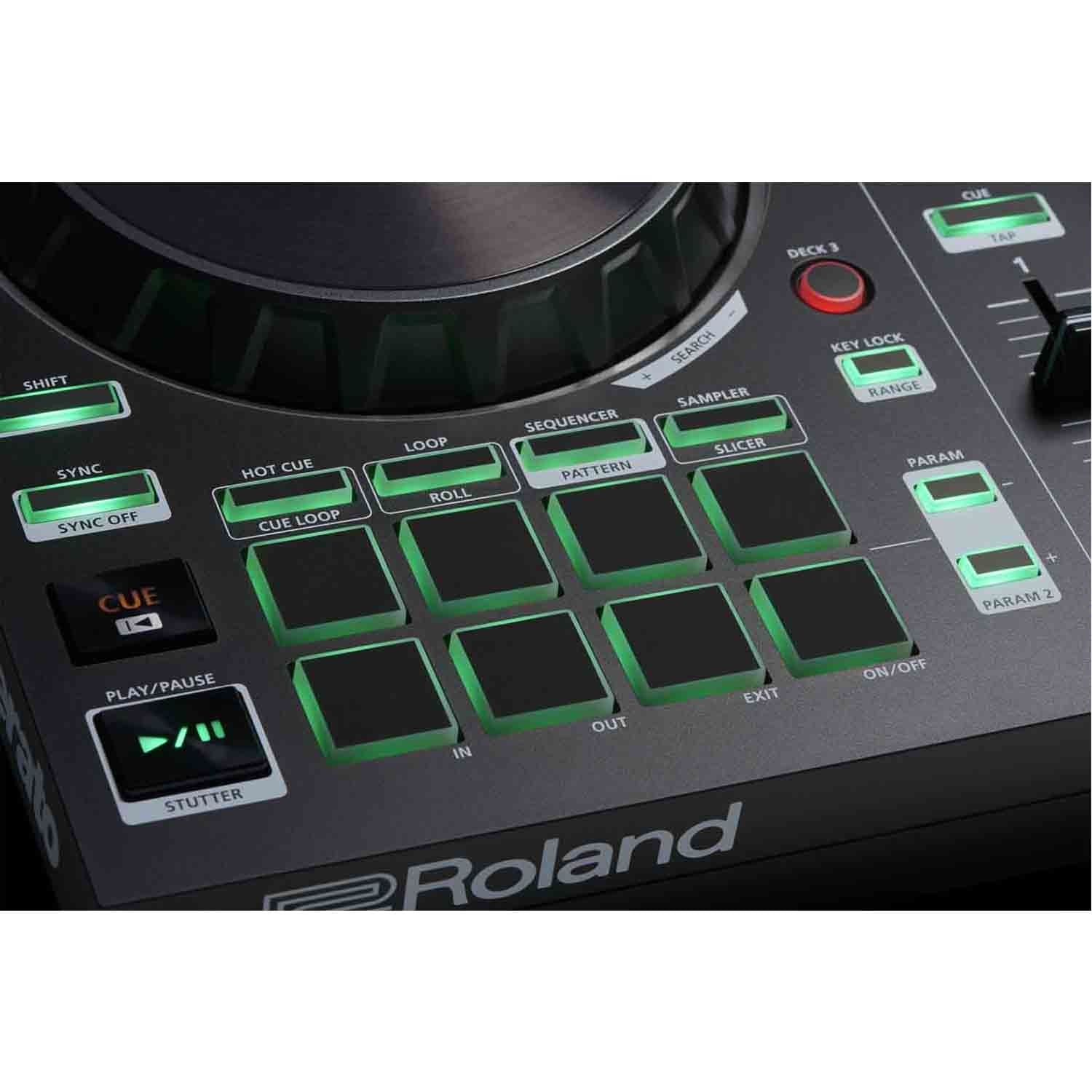 Roland DJ-202, 2-Channel, 4 Deck DJ Controller for Serato DJ Lite by Roland
