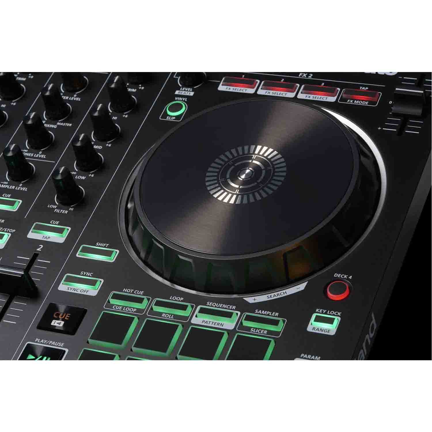 Roland DJ-202, 2-Channel, 4 Deck DJ Controller for Serato DJ Lite by Roland