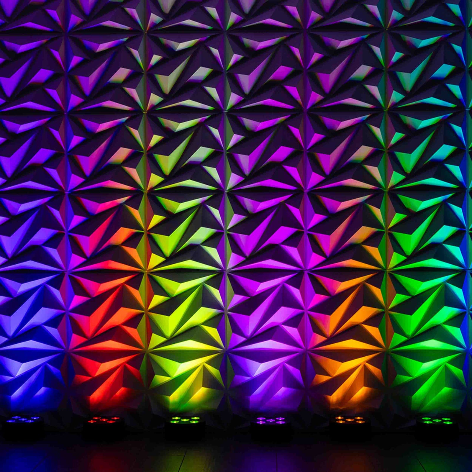 Colorkey CKU-6030 MobilePar HEX 5 Compact Battery-Powered Wireless PAR Uplight by ColorKey