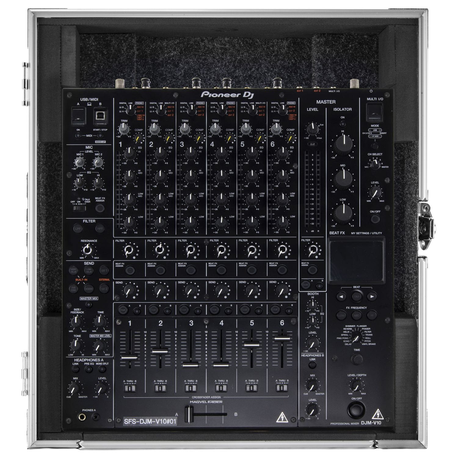Odyssey FZDJMV10 ATA Flight Case for Pioneer DJM-V10 DJ Mixer by Odyssey