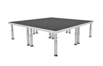 ProX XSU-8X8PKG, Stage One 8 x 8 Ft. Portable Stage Package - Includes 4x Units with Telescoping 16-22" Adjustable legs by ProX Cases
