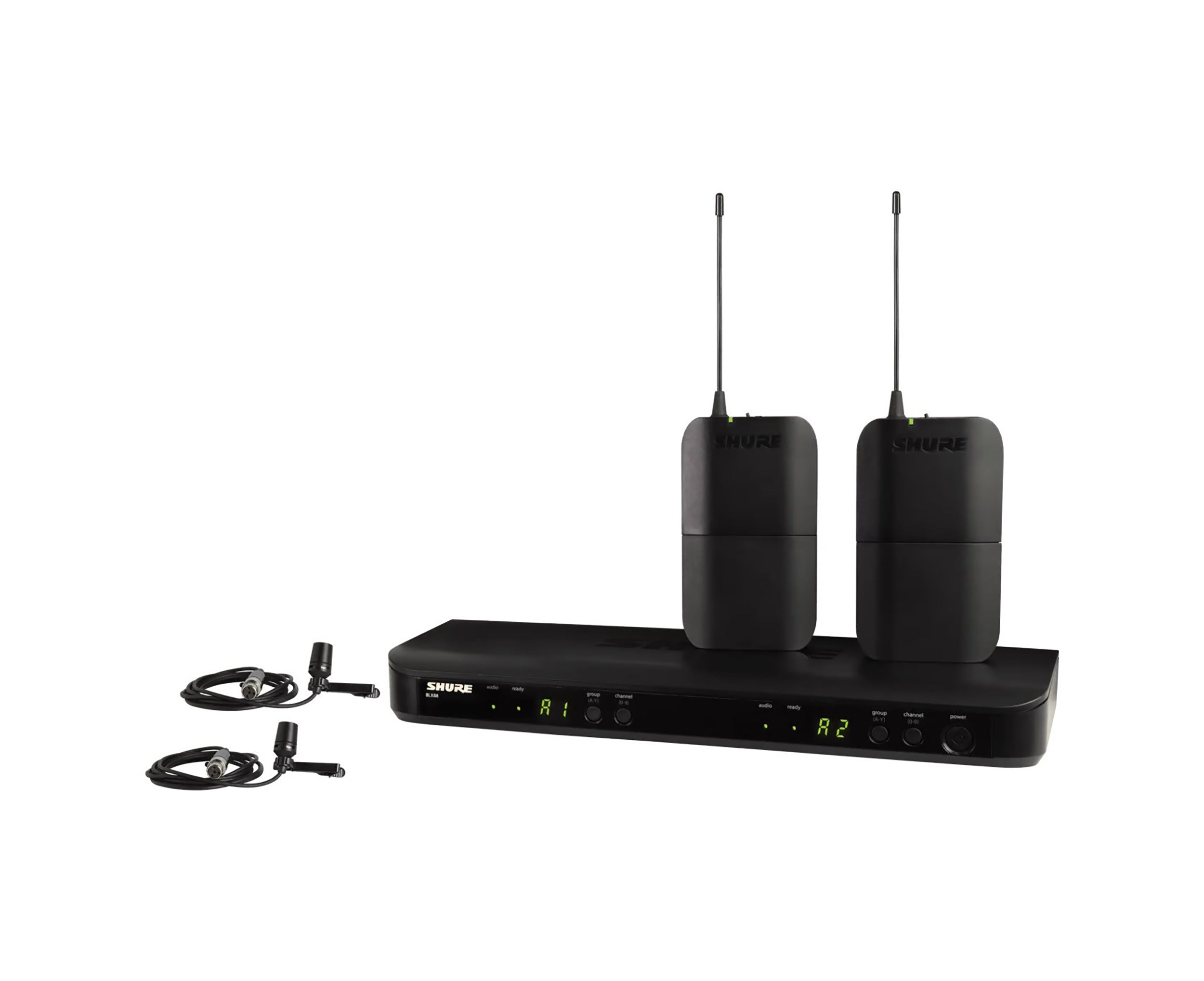 Shure BLX188/CVL Wireless Dual Presenter System with Two CVL Lavalier Microphones by Shure