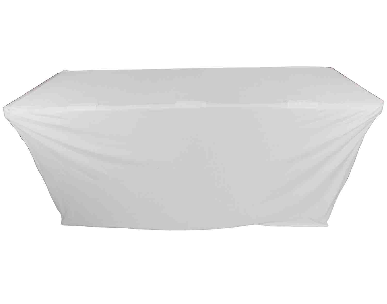 REPLACEMENT SCRIM ProX X-ST6W 6 Ft. Open Back Spandex Table Cover Scrim - White by ProX Cases