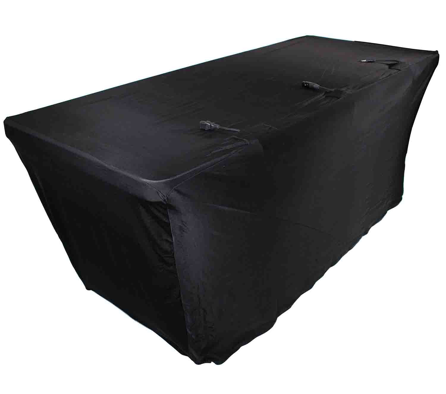 REPLACEMENT SCRIM ProX X-ST6BL 6 Ft. Open Back Spandex Table Cover Scrim - Black by ProX Cases