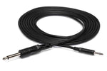 Hosa CMP-310 Mono Interconnect 3.5 mm TS to 1/4 in TS - 10 Feet by HOSA