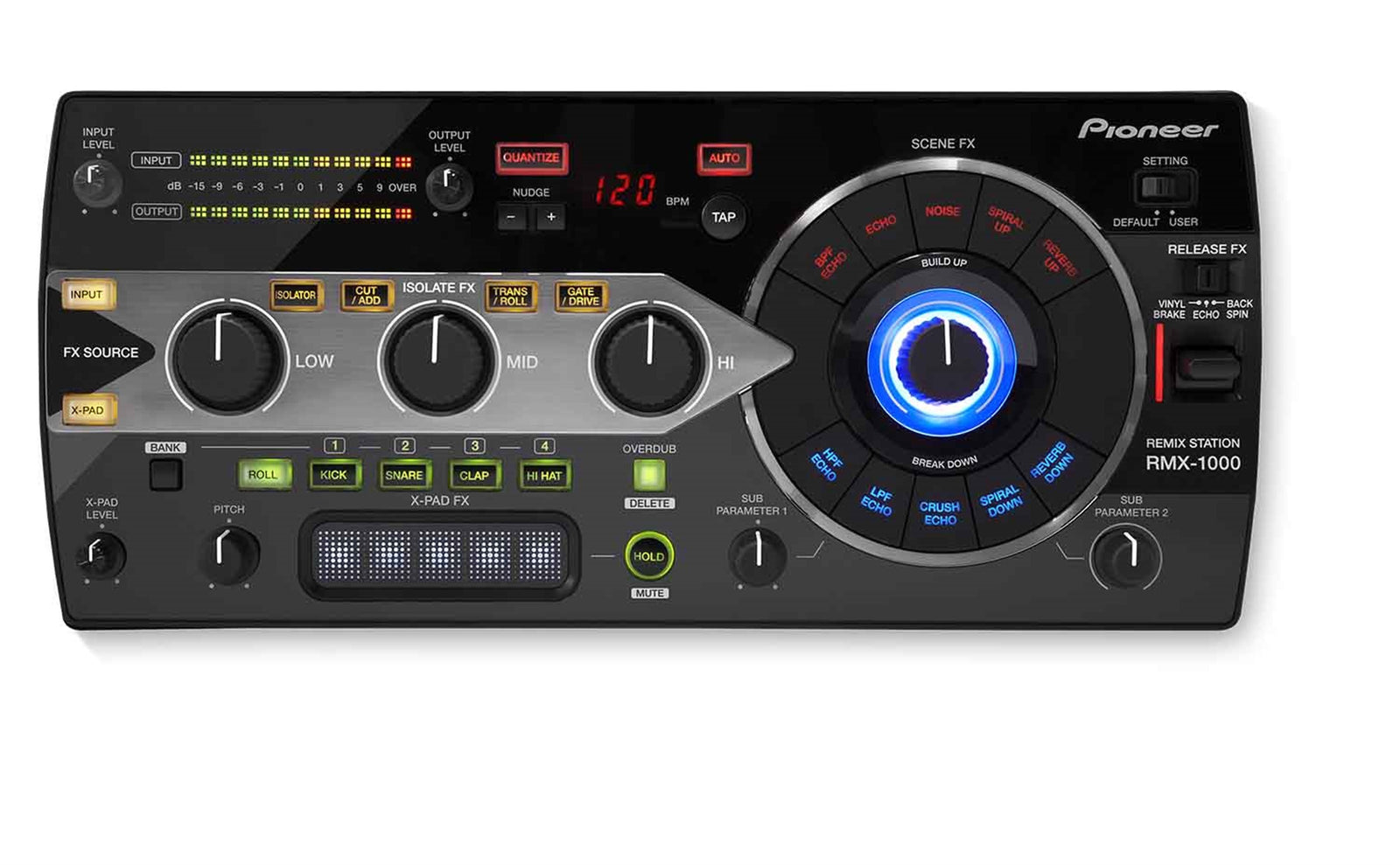 Pioneer DJ RMX-1000 Professional DJ Effector and Sampler - Black by Pioneer DJ