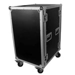 ProX T-18RSS, 18U Space Amp Rack Mount ATA Flight Case 19 Inch Depth W-Casters by ProX Cases