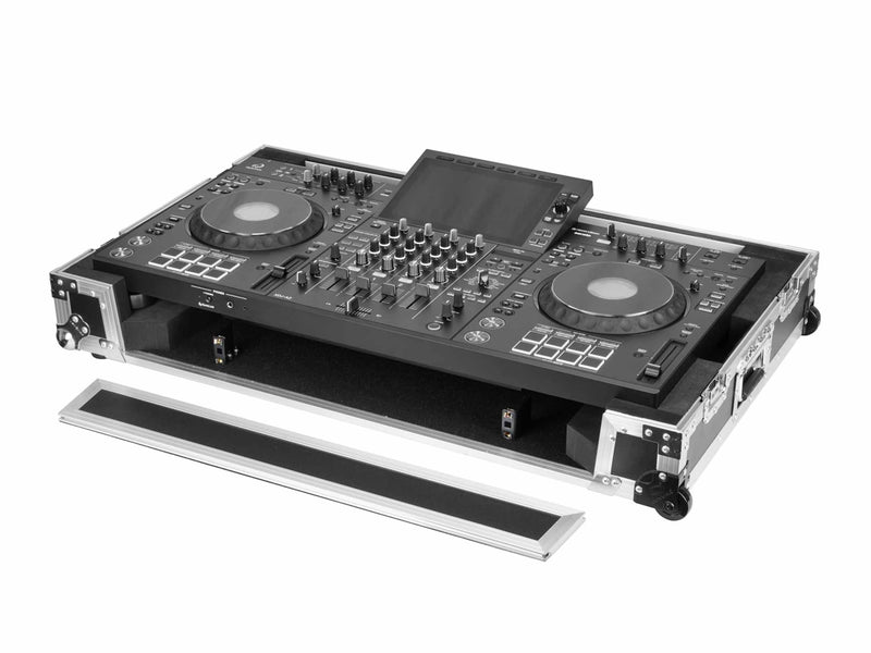 Odyssey SCXDJAZCW1 Flight Effects Clear Lid Case for AlphaTheta XDJ-AZ 1U LED with Wheels by Odyssey