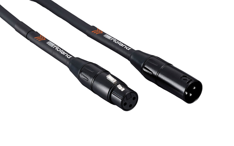 Roland RMCB3, Black Series Microphone Cable with Heavy-Duty XLR Connectors - 3 Ft by Roland