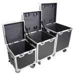 ProX XS-UTL49 PKG3, ATA Style Road Cases Large, Medium and Small Size with Wheels - Package of 3 by ProX Cases