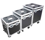 ProX XS-UTL49 PKG3, ATA Style Road Cases Large, Medium and Small Size with Wheels - Package of 3 by ProX Cases
