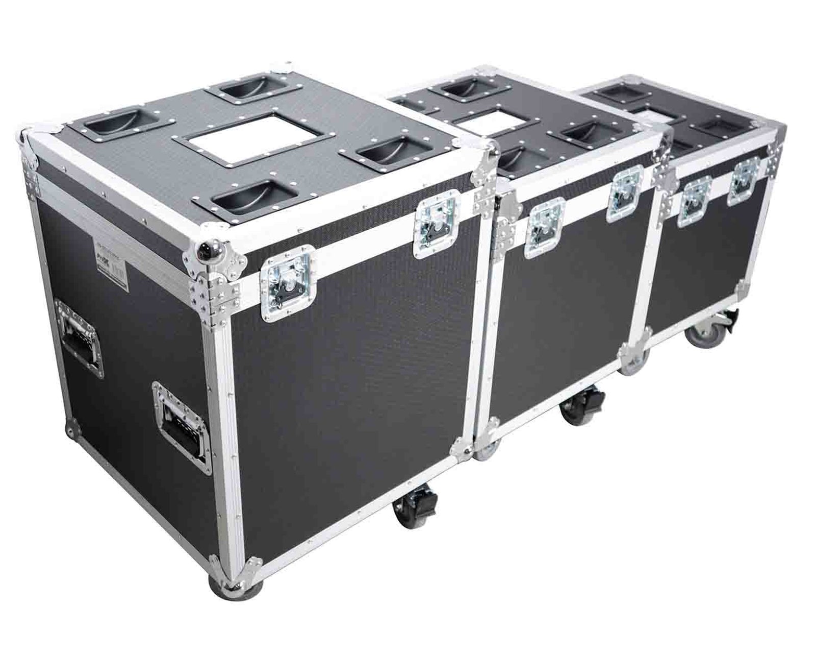 ProX XS-UTL49 PKG3, ATA Style Road Cases Large, Medium and Small Size with Wheels - Package of 3 by ProX Cases