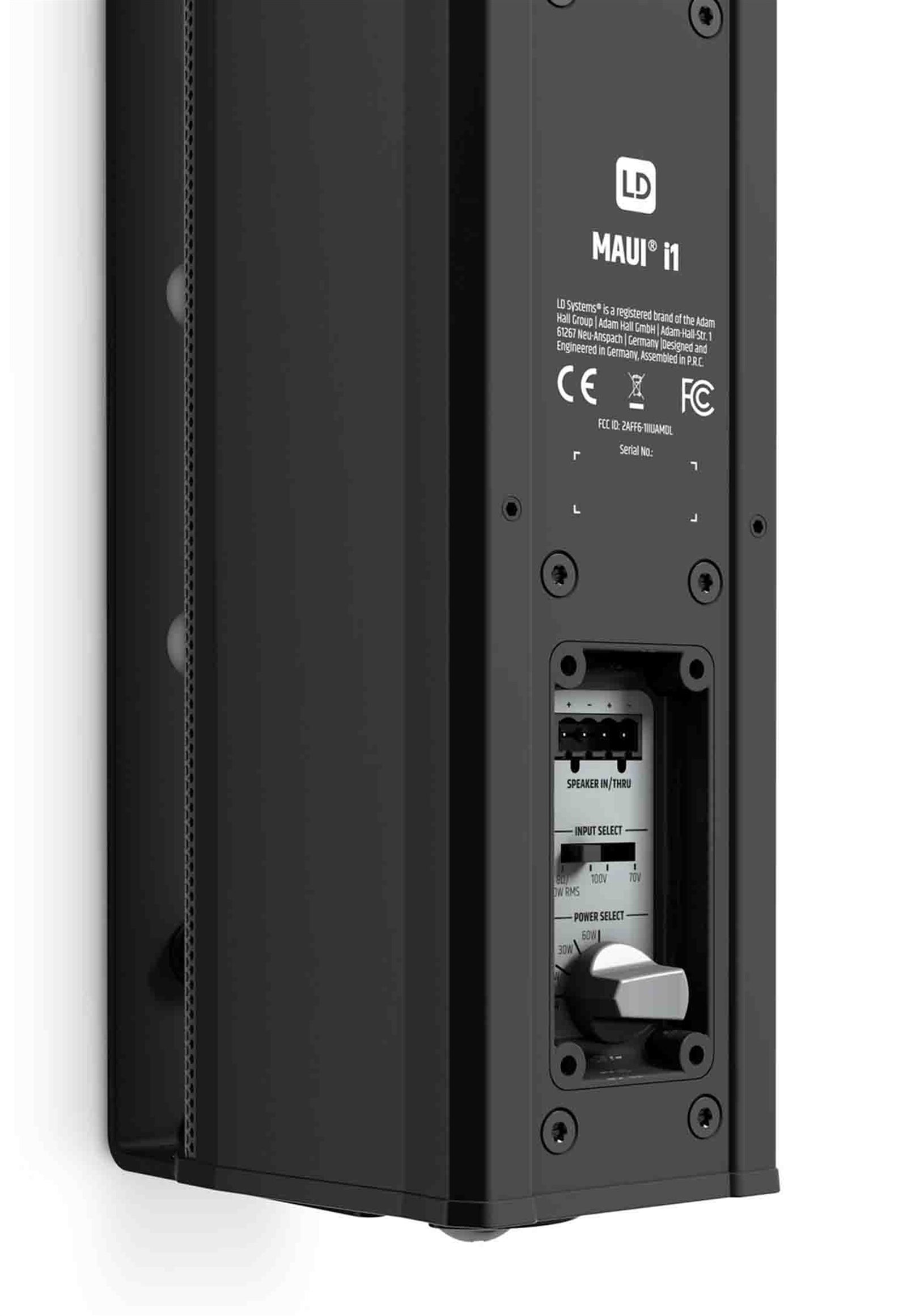 LD System MAUI i1 Passive Indoor and Outdoor Installation Column Loudspeaker - Black by LD Systems