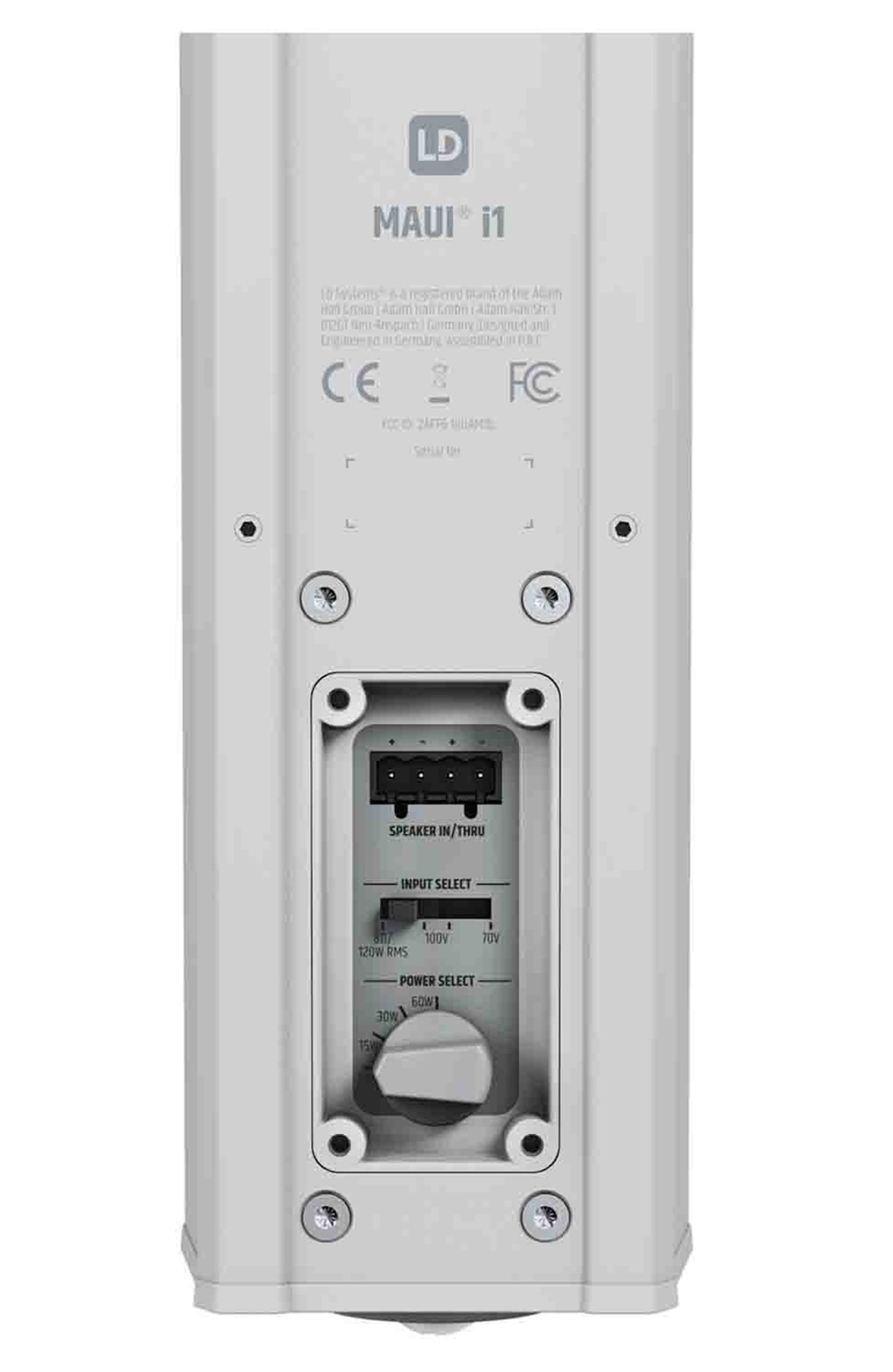 LD Systems MAUI i1 W Passive Indoor and Outdoor Installation Column Loudspeaker - White by LD Systems