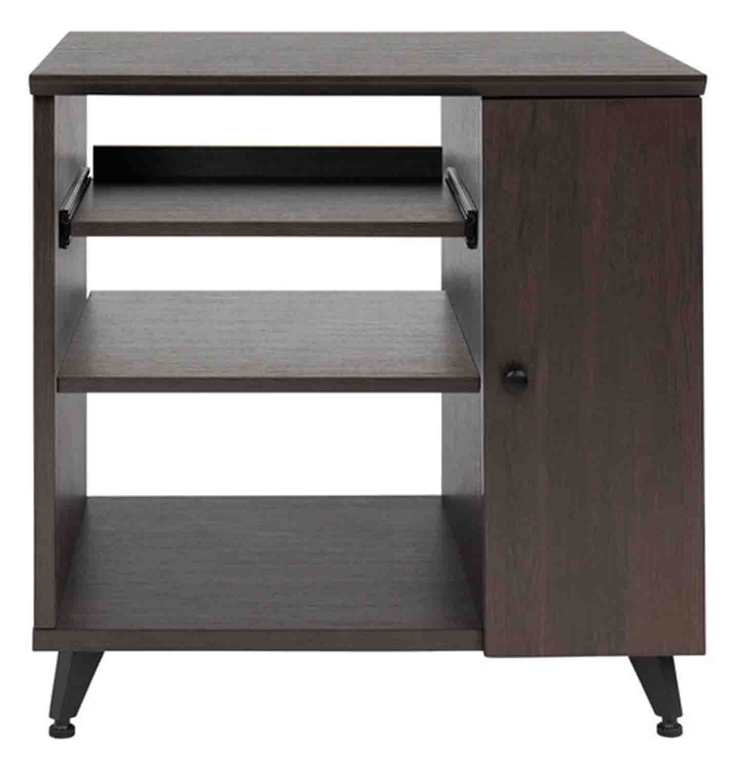 Gator Frameworks GFW-ELITESIDECAR-BRN Elite Series Sidecar Rack Cabinet with Shelf - Brown by Gator Cases