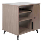 Gator Frameworks GFW-ELITESIDECAR-GRY Elite Series Sidecar Rack Cabinet with Shelf - Grey by Gator Cases