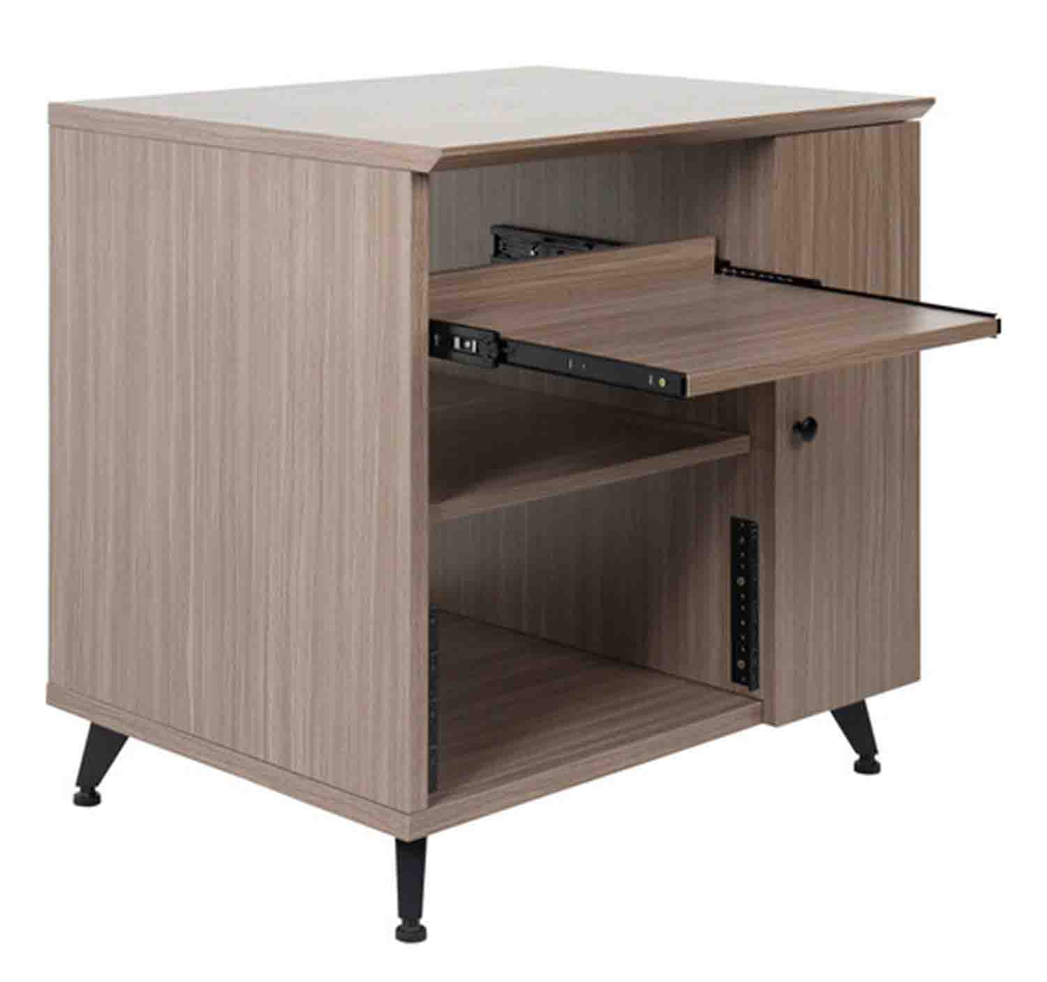 Gator Frameworks GFW-ELITESIDECAR-GRY Elite Series Sidecar Rack Cabinet with Shelf - Grey by Gator Cases