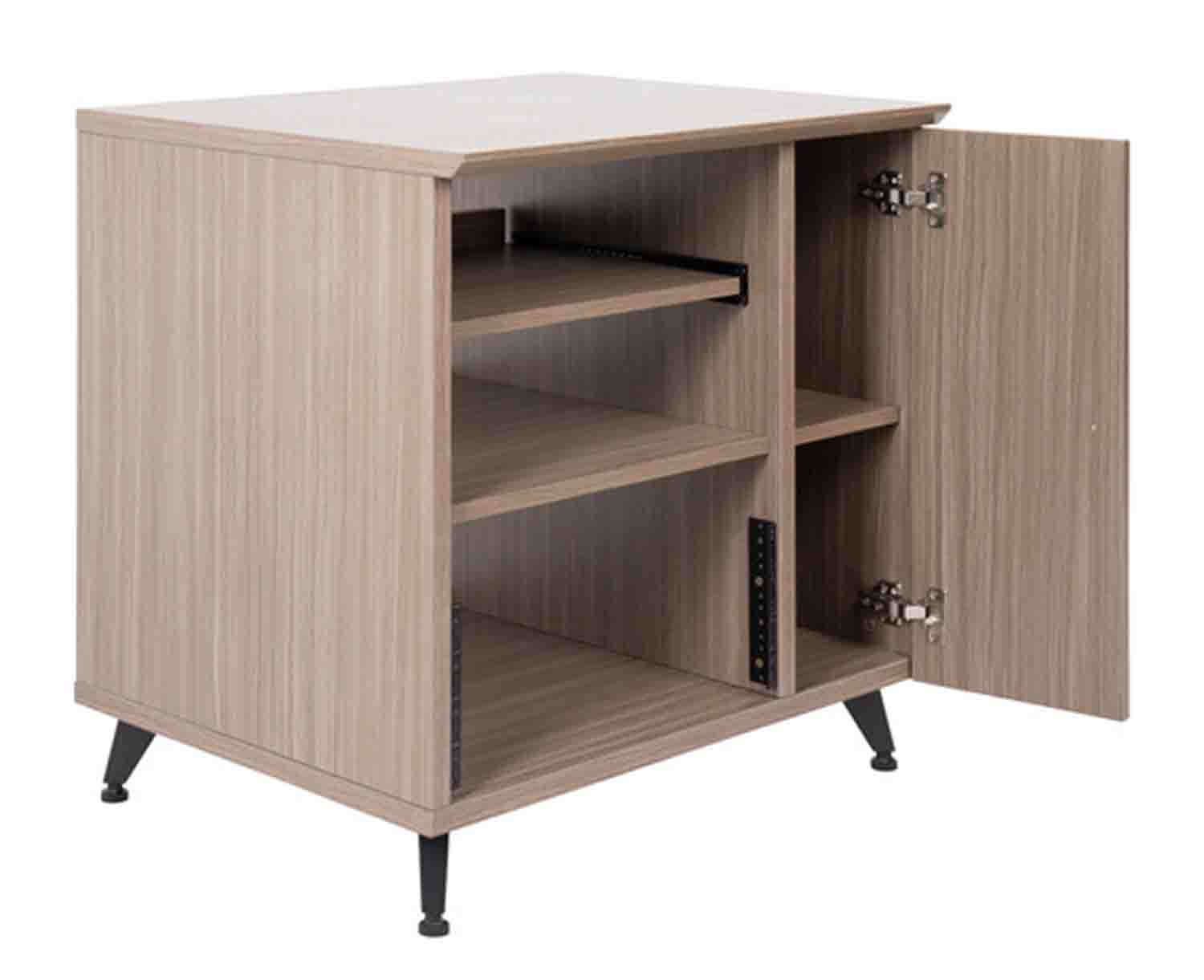 Gator Frameworks GFW-ELITESIDECAR-GRY Elite Series Sidecar Rack Cabinet with Shelf - Grey by Gator Cases