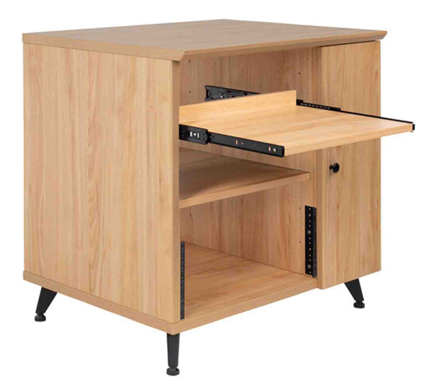 Gator Frameworks GFW-ELITESIDECAR-MPL Elite Series Sidecar Rack Cabinet with Shelf - Maple by Gator Cases