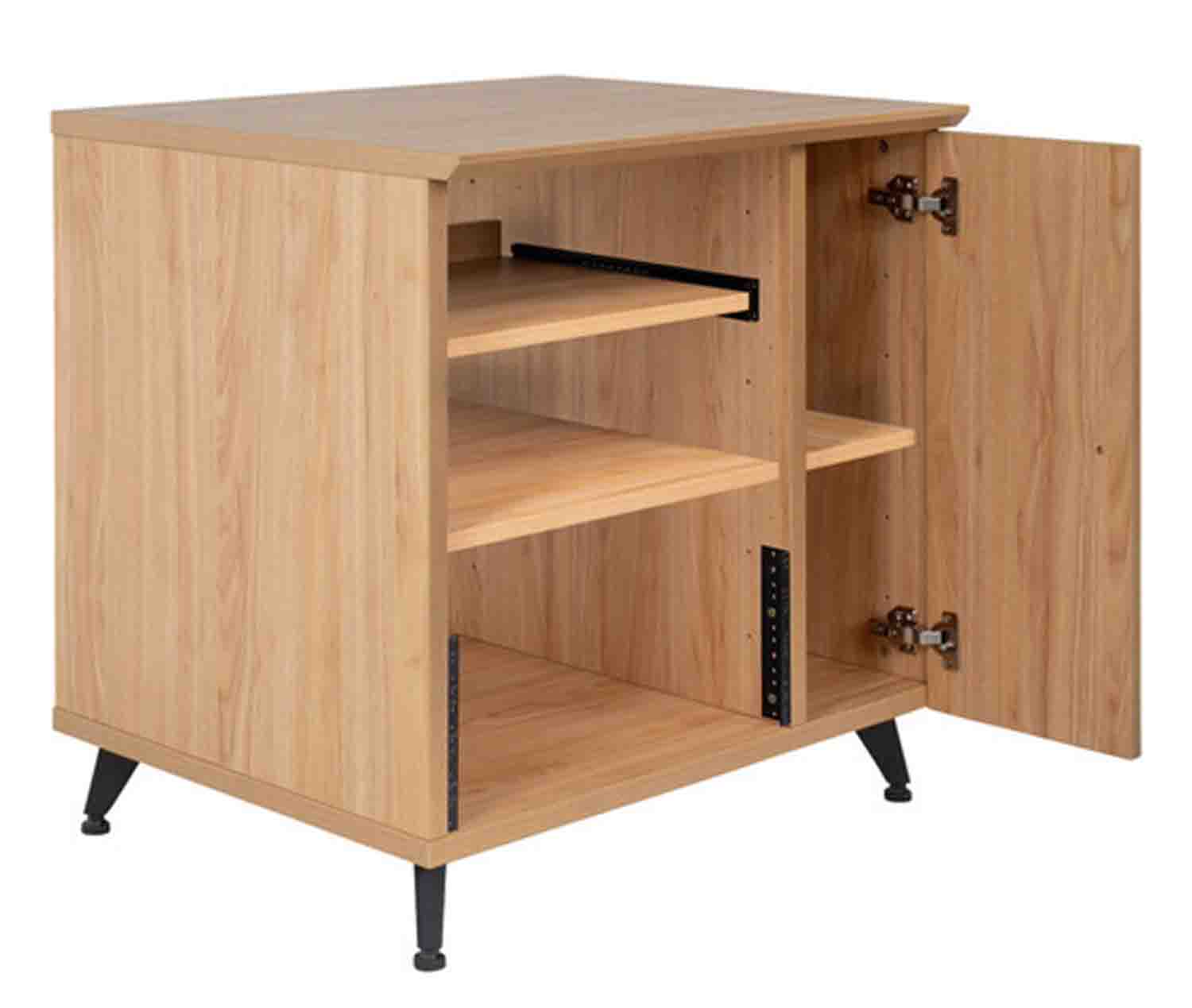 Gator Frameworks GFW-ELITESIDECAR-MPL Elite Series Sidecar Rack Cabinet with Shelf - Maple by Gator Cases