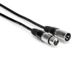 Hosa DMX-315, 3-Pin XLR Male to 3-Pin XLR Female Cable - 15 Feet
