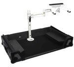 ProX XZF-LTARM PKG WH DJ Package, Articulating Laptop Tray Arm with Shelf and Pole for Control Tower - White